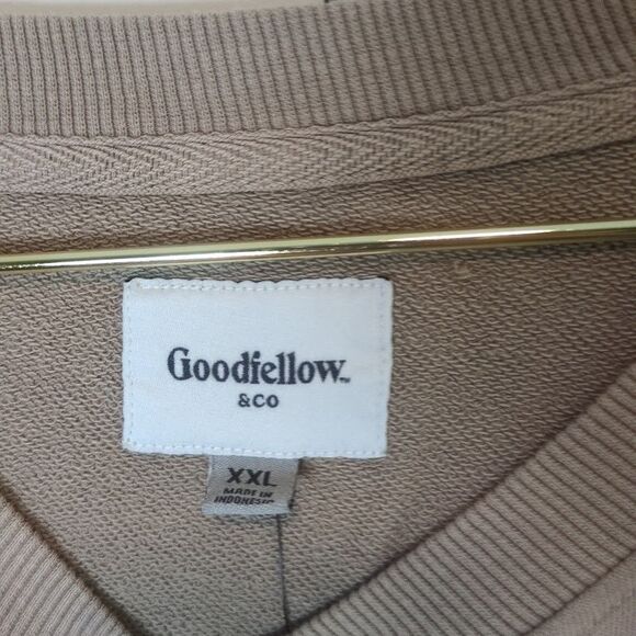 Goodfellow & Co Men's Pullover Sweatshirt Size XXL Bearded man Brown - Picture 3 of 5